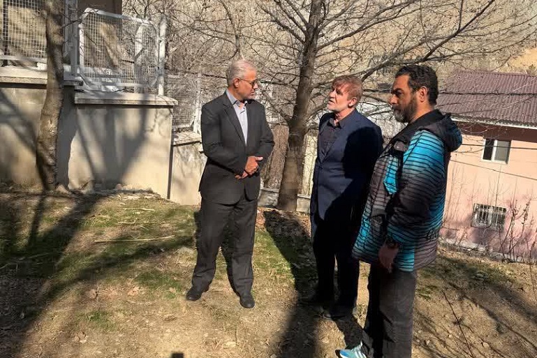 بازدید بخشدار رودبار قصران از روستای ایگل
